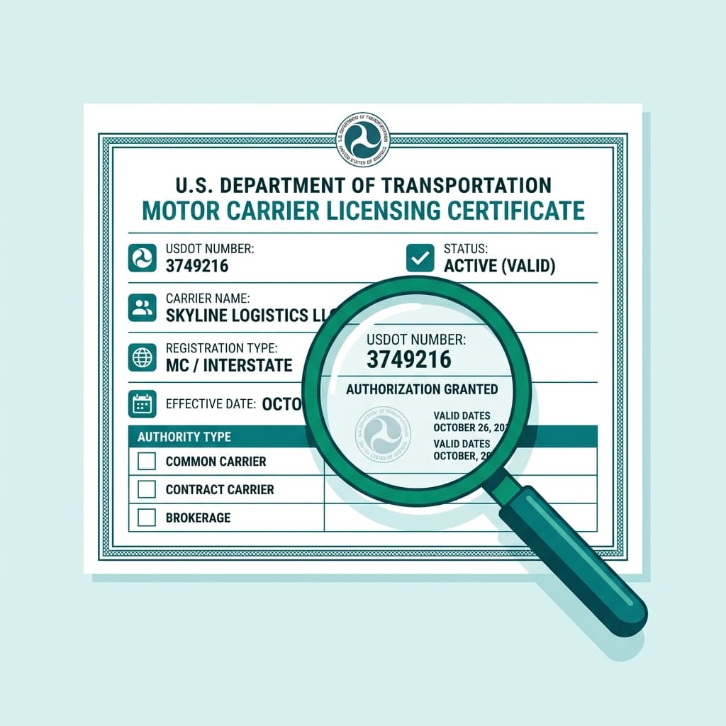 Performing an fmcsa safety rating check on a moving company